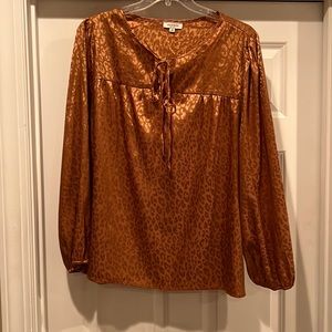 Andree Gold Blouse - Size 2X - Womens